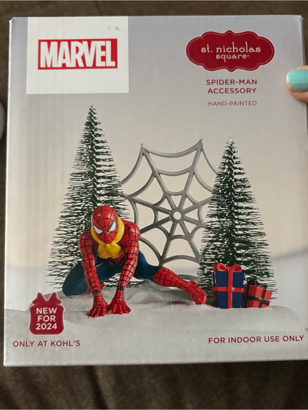 Marvel St. Nicholas Square Spider-man Village Collection Spiderman Christmas